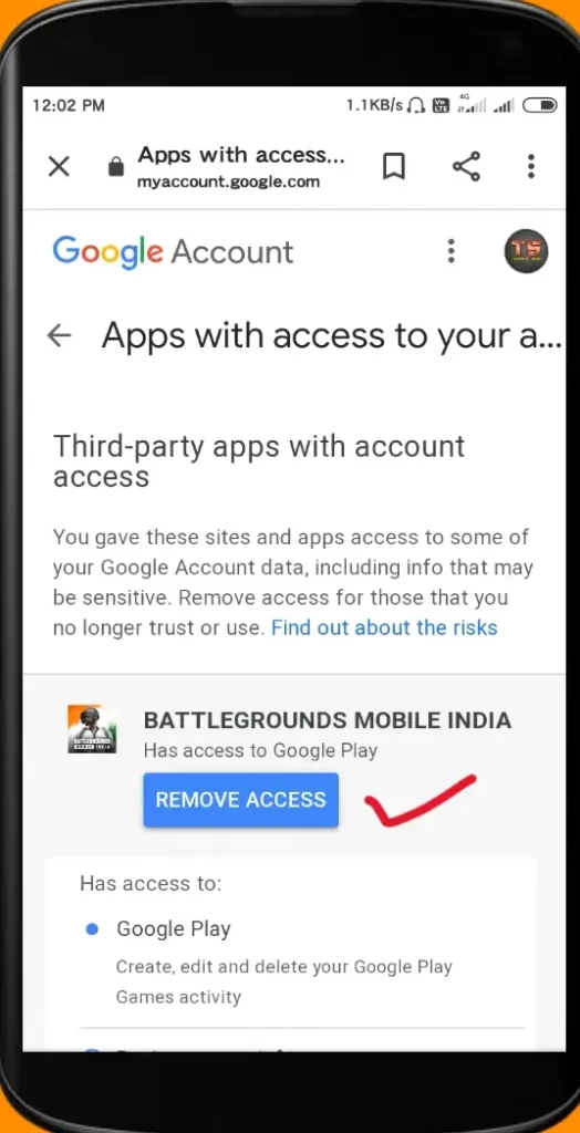 How to delete BGMI account from Play Store